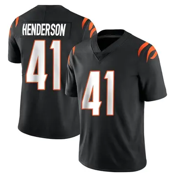 Nike Trayvon Henderson Youth Limited Cincinnati Bengals Black Team Color Vapor Untouchable Jersey