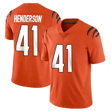 Nike Trayvon Henderson Youth Limited Cincinnati Bengals Orange Vapor Untouchable Jersey