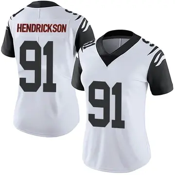 Nike Trey Hendrickson Women's Limited Cincinnati Bengals White Color Rush Vapor Untouchable Jersey