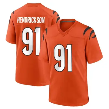 Nike Trey Hendrickson Youth Game Cincinnati Bengals Orange Jersey