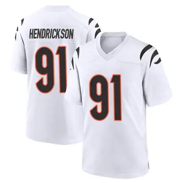 Nike Trey Hendrickson Youth Game Cincinnati Bengals White Jersey