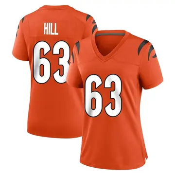Nike Trey Hill Women's Game Cincinnati Bengals Orange Jersey