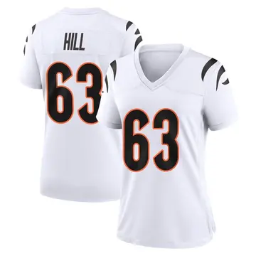 Nike Trey Hill Women's Game Cincinnati Bengals White Jersey