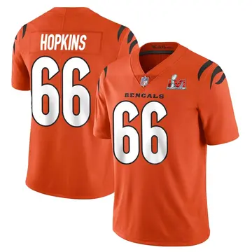 Nike Trey Hopkins Men's Limited Cincinnati Bengals Orange Vapor Untouchable Super Bowl LVI Bound Jersey