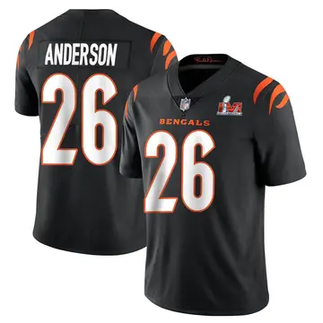 Nike Tycen Anderson Men's Limited Cincinnati Bengals Black Team Color Vapor Untouchable Super Bowl LVI Bound Jersey