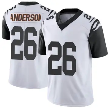 Nike Tycen Anderson Men's Limited Cincinnati Bengals White Color Rush Vapor Untouchable Jersey