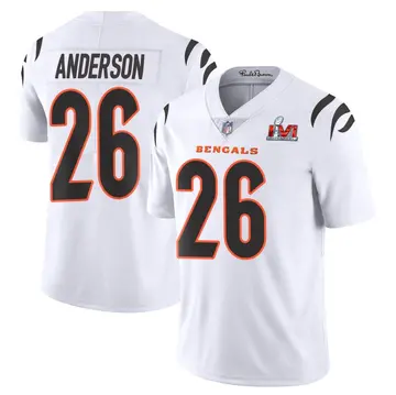 Nike Tycen Anderson Men's Limited Cincinnati Bengals White Vapor Untouchable Super Bowl LVI Bound Jersey