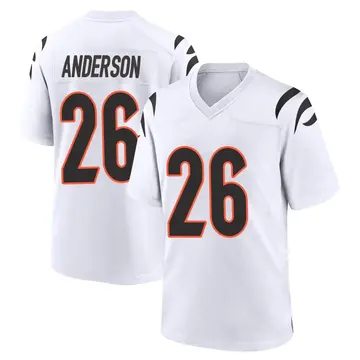 Nike Tycen Anderson Youth Game Cincinnati Bengals White Jersey