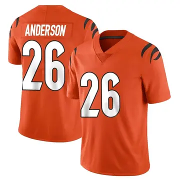 Nike Tycen Anderson Youth Limited Cincinnati Bengals Orange Vapor Untouchable Jersey