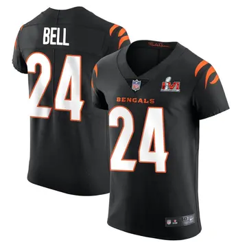 Nike Vonn Bell Men's Elite Cincinnati Bengals Black Team Color Vapor Untouchable Super Bowl LVI Bound Jersey