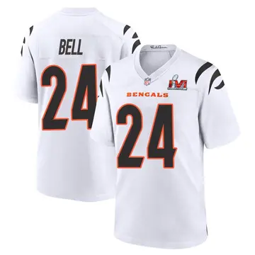 Nike Vonn Bell Men's Game Cincinnati Bengals White Super Bowl LVI Bound Jersey