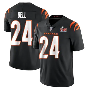 Nike Vonn Bell Men's Limited Cincinnati Bengals Black Team Color Vapor Untouchable Super Bowl LVI Bound Jersey