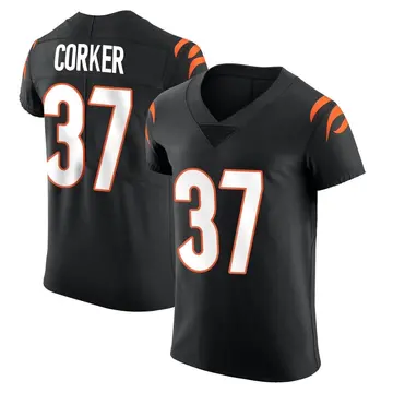 Nike Yusuf Corker Men's Elite Cincinnati Bengals Black Team Color Vapor Untouchable Jersey