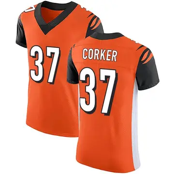 Nike Yusuf Corker Men's Elite Cincinnati Bengals Orange Alternate Vapor Untouchable Jersey