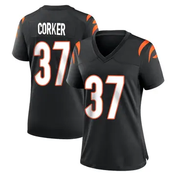 Nike Yusuf Corker Women's Game Cincinnati Bengals Black Team Color Jersey