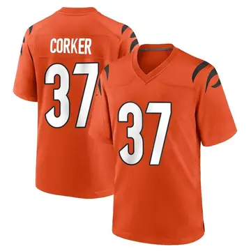 Nike Yusuf Corker Youth Game Cincinnati Bengals Orange Jersey