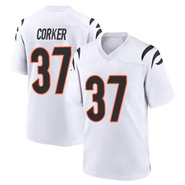 Nike Yusuf Corker Youth Game Cincinnati Bengals White Jersey