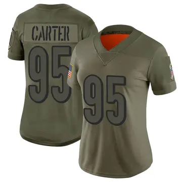 Nike Zach Carter Women's Limited Cincinnati Bengals Camo 2019 Salute to Service Jersey